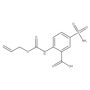 2-{[(Prop-2-en-1-yloxy)carbonyl]amino}-5-sulfamoylbenzoic acid Structure