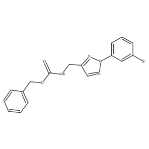 benzyl N-{[2-(3-bromophenyl)-2H-1,2,3-triazol-4-yl]methyl}carbamate Structure