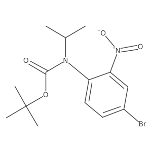 tert-butyl N-(4-bromo-2-nitrophenyl)-N-(propan-2-yl)carbamate Structure