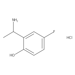 2-(1-Aminoethyl)-4-fluorophenol hydrochloride Structure