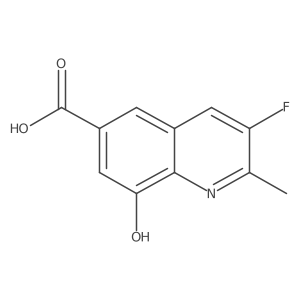 3-Fluoro-8-hydroxy-2-methyl-6-quinolinecarboxylic acid Structure