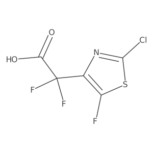 2-(2-Chloro-5-fluorothiazol-4-yl)-2,2-difluoroacetic acid结构式