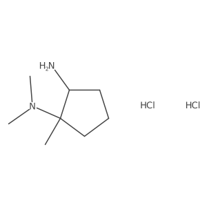 rac-(1R,2R)-N1,N1,1-trimethylcyclopentane-1,2-diamine dihydrochloride Structure