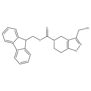 (9H-fluoren-9-yl)methyl 3-(hydroxymethyl)-4H,5H,6H,7H-[1,2]oxazolo[4,5-c]pyridine-5-carboxylate结构式