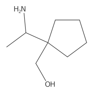 {1-[(1R)-1-aminoethyl]cyclopentyl}methanol结构式
