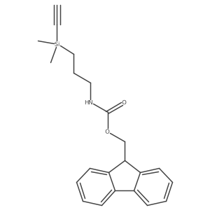 (9H-fluoren-9-yl)methyl N-[3-(ethynyldimethylsilyl)propyl]carbamate结构式