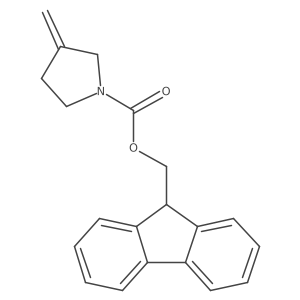 (9H-fluoren-9-yl)methyl 3-methylidenepyrrolidine-1-carboxylate结构式
