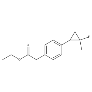 Ethyl 2-(4-(2,2-difluorocyclopropyl)phenyl)acetate结构式