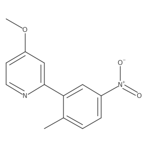 2-(4-Methoxypyridin-2-yl)-4-nitrotoluene结构式