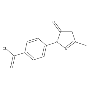 4-(3-Methyl-5-oxo-4,5-dihydro-1H-pyrazol-1-yl)benzoyl chloride Structure