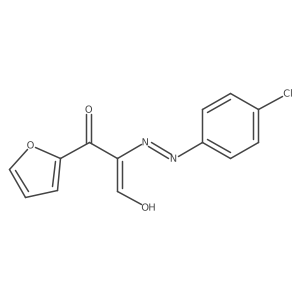 2-[(4-Chlorophenyl)diazenyl]-1-(furan-2-yl)-3-hydroxyprop-2-en-1-one结构式