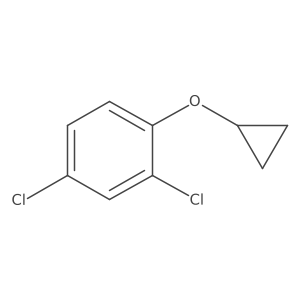 2,4-Dichloro-1-cyclopropoxybenzene结构式