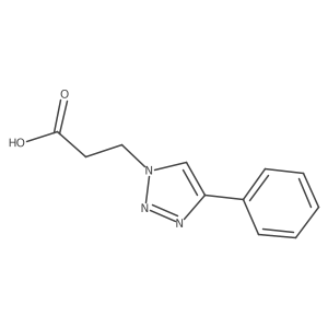 4-Phenyl-1H-1,2,3-triazole-1-propanoic acid Structure