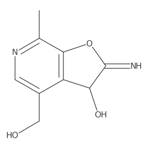 2,3-Dihydro-3-hydroxy-2-imino-7-methylfuro[2,3-c]pyridine-4-methanol Structure