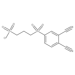 3-[(3,4-Dicyanophenyl)sulfonyl]-1-propanesulfonyl chloride Structure