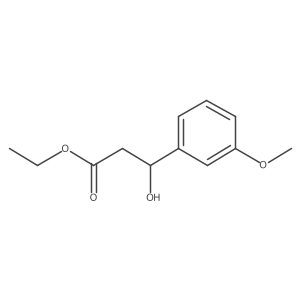 Ethyl 3-hydroxy-3-(3-methoxyphenyl)propanoate结构式