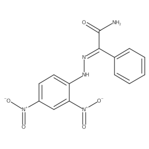 I+/--[2-(2,4-Dinitrophenyl)hydrazinylidene]benzeneacetamide Structure