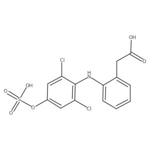 4'-Hydroxy Diclofenac Sulfate结构式