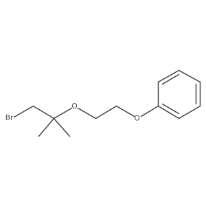 {2-[(1-Bromo-2-methylpropan-2-yl)oxy]ethoxy}benzene Structure