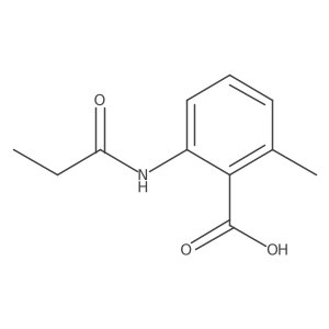 2-Methyl-6-propionylamino-benzoic acid Structure