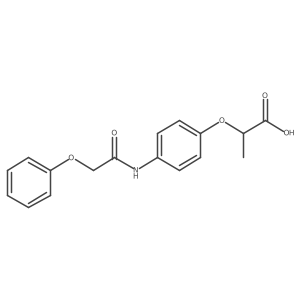 2-[4-[(2-Phenoxyacetyl)amino]phenoxy]propanoic acid结构式