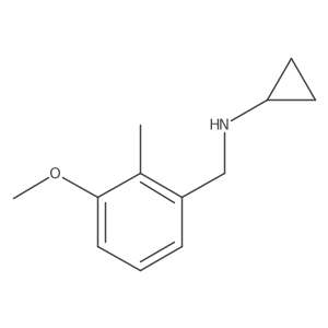 Cyclopropyl-(2-methyl-3-methoxybenzyl)amine结构式