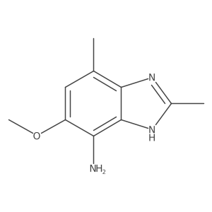 6-Methoxy-2,4-dimethyl-1H-benzimidazol-7-amine结构式