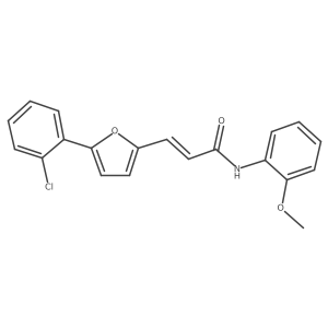 3-(5-(2-Chlorophenyl)-2-furyl)-N-(2-methoxyphenyl)-2-propenamide Structure
