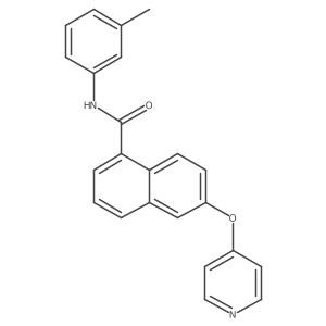 n-(3-Methylphenyl)-6-(4-pyridinyloxy)-1-naphthalenecarboxamide Structure