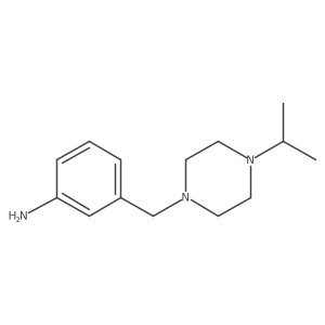 3-((4-Isopropylpiperazin-1-yl)methyl)benzenamine结构式