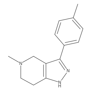 1h-Pyrazolo[4,3-c]pyridine,4,5,6,7-tetrahydro-5-methyl-3-(4-methylphenyl)-结构式