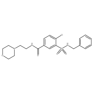 3-(benzylsulfamoyl)-4-chloro-N-(2-morpholin-4-ylethyl)benzamide Structure