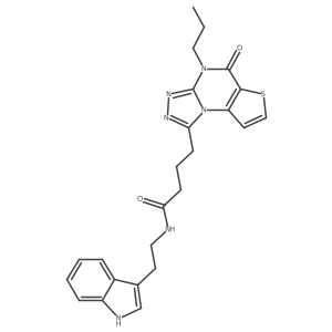 N-(2-(1H-indol-3-yl)ethyl)-4-(5-oxo-4-propyl-4,5-dihydrothieno[2,3-e][1,2,4]triazolo[4,3-a]pyrimidin-1-yl)butanamide Structure