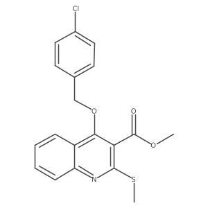Methyl 4-((4-chlorobenzyl)oxy)-2-(methylthio)quinoline-3-carboxylate Structure
