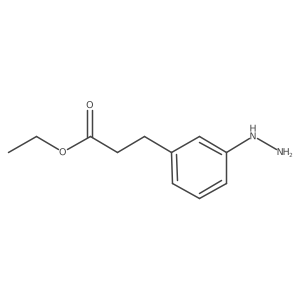 3-(3-Hydrazinophenyl)propionic acid ethyl ester结构式
