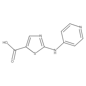 2-(4-Pyridinylamino)-5-thiazolecarboxylic acid结构式