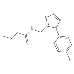 N-((1-(4-fluorophenyl)-1H-tetrazol-5-yl)methyl)-2-methoxyacetamide Structure