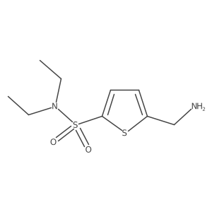 5-(Aminomethyl)-N,N-diethylthiophene-2-sulfonamide结构式