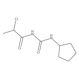 2-chloro-N-[(cyclopentylamino)carbonyl]propanamide结构式