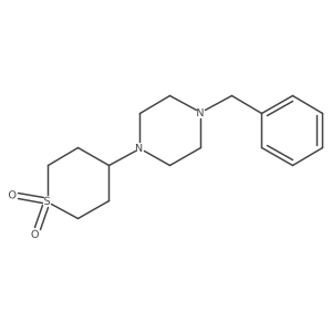 4-(4-Benzylpiperazin-1-yl)-1lambda6-thiane-1,1-dione Structure