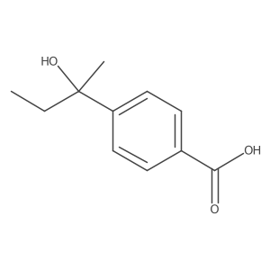 4-(1-Hydroxy-1-methylpropyl)benzoic acid结构式