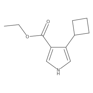 ethyl 4-cyclobutyl-1H-pyrrole-3-carboxylate Structure