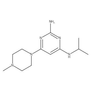 n4-Isopropyl-6-(4-methylpiperazin-1-yl)pyrimidine-2,4-diamine结构式