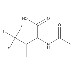N-Acetyl-4,4,4-trifluoro-DL-valine (Ac-DL-Val(4,4,4-triF)-OH)结构式
