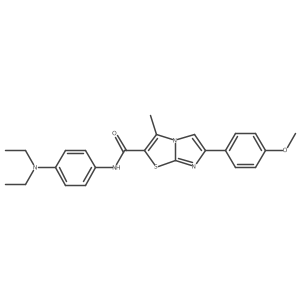 N-[4-(diethylamino)phenyl]-6-(4-methoxyphenyl)-3-methylimidazo[2,1-b][1,3]thiazole-2-carboxamide Structure