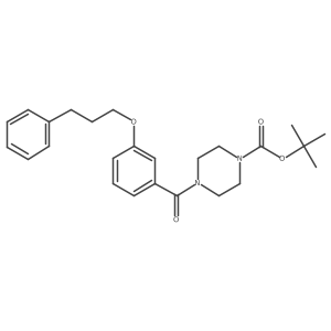 Tert-butyl 4-[3-(3-phenylpropoxy)benzoyl]piperazine-1-carboxylate Structure