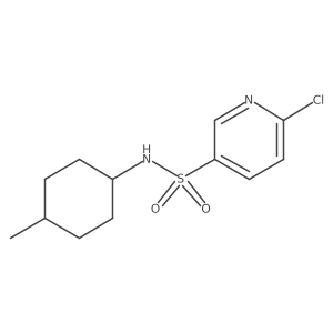 6-Chloro-N-(4-methylcyclohexyl)pyridine-3-sulfonamide Structure
