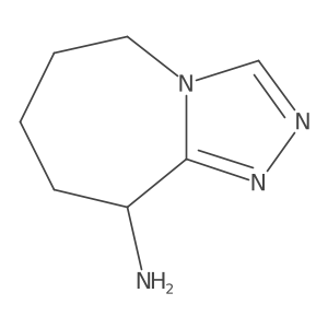 6,7,8,9-tetrahydro-5H-[1,2,4]triazolo[4,3-a]azepin-9-amine结构式