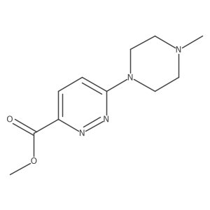 Methyl 6-(4-methylpiperazin-1-yl)pyridazine-3-carboxylate结构式