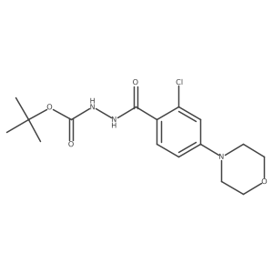 t-Butyl 2-{[2-chloro-4-(morpholin-4-yl)phenyl]carbonyl}hydrazinecarboxylate结构式